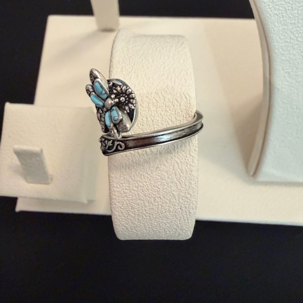 🦋💙 EJALEN Turquoise Dragonfly Ring/wth Box💙🦋 - Picture 4 of 12